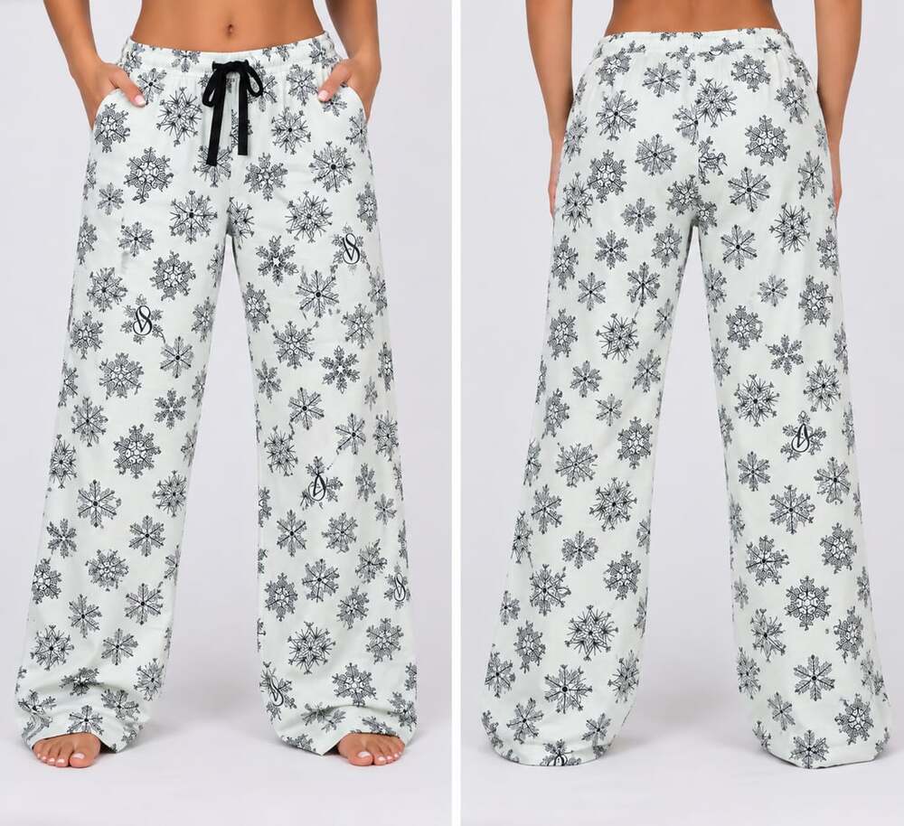 Victoria's Secret Size S Snowflake Pajama Pants